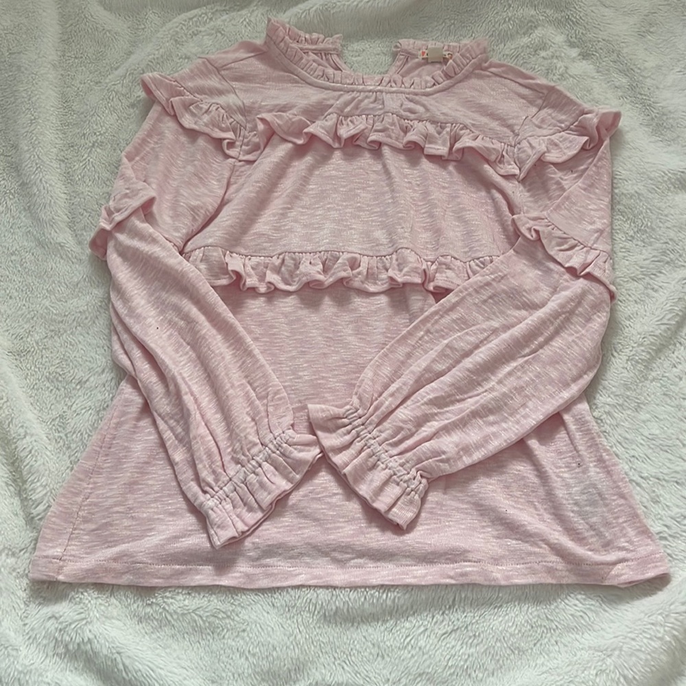 Crewcuts light pink long sleeve shirt